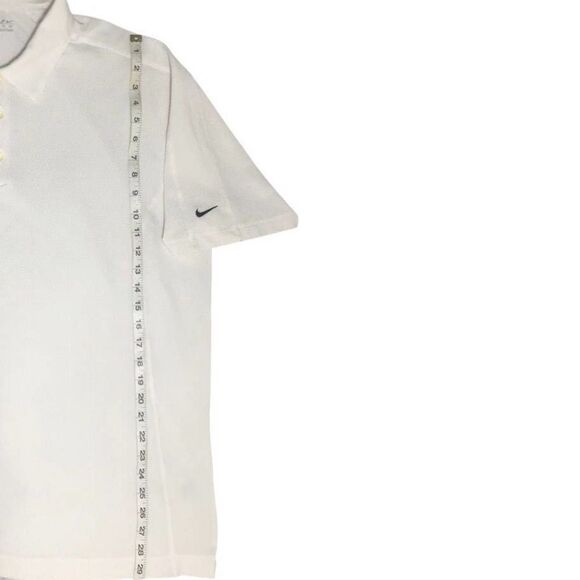 Nike Golf Polo FitDry XL Polyester Spandex Buttons Off-White - Picture 8 of 8